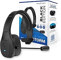 Vista 9 de Blue Tiger Storm Gray - Auriculares Bluetooth Premium para Camioneros - Auriculares Inalámbricos Mono con Cancelación de Ruido y Micrófono - Sonido