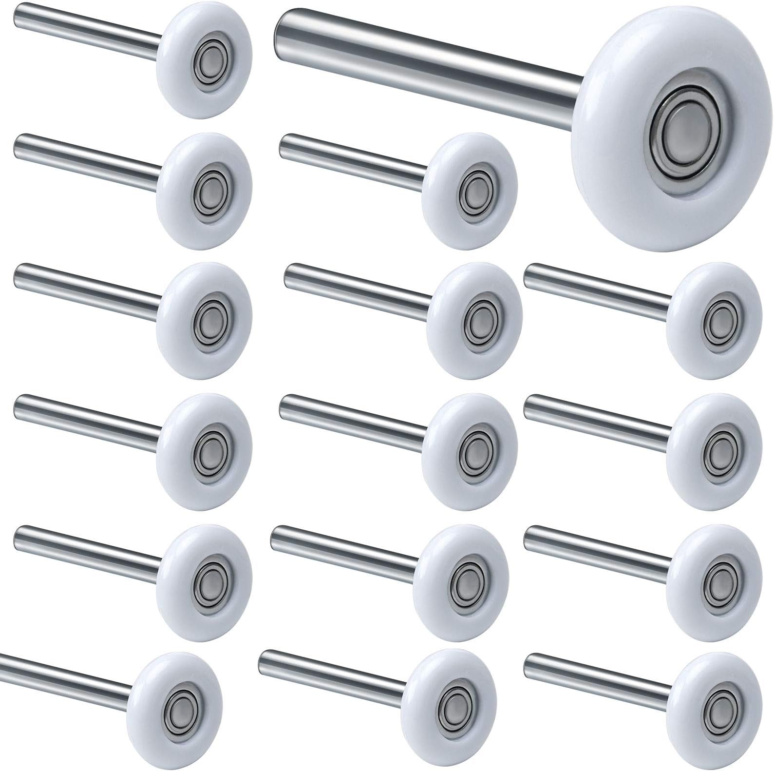 HOZEON 15 Pack 2 Inches Garage Door Rollers, Sealed 6200ZZ Bearing Nylon Garage Door Roller, Quiet and Durable Garage Door Wheels for Residential and Commercial Garage Doors