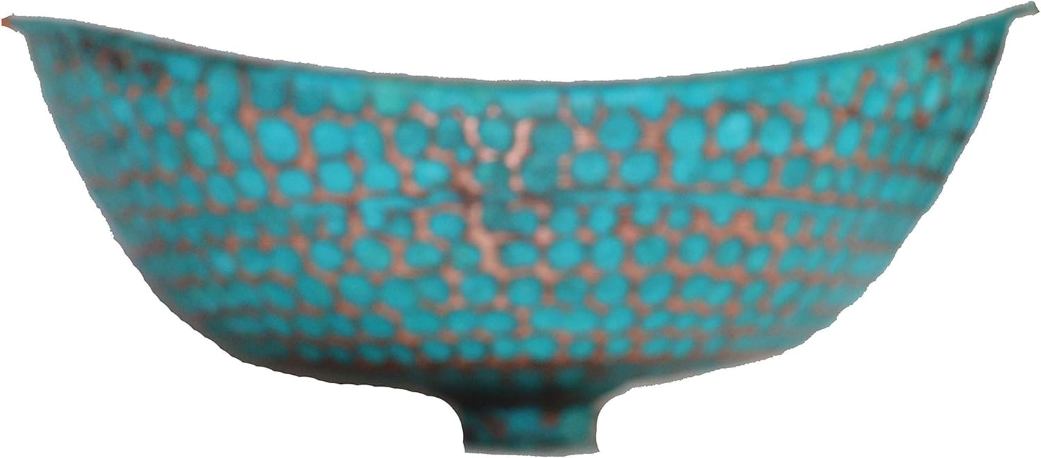 Very Small Copper Bathroom Vanity Sink Bath Bowl Rustic Green Patina Aged Distressed Harbor Bathtub Vessel Washbasin Bowl Canoe Boat Tub Toilet Washstand Lavatory Basin