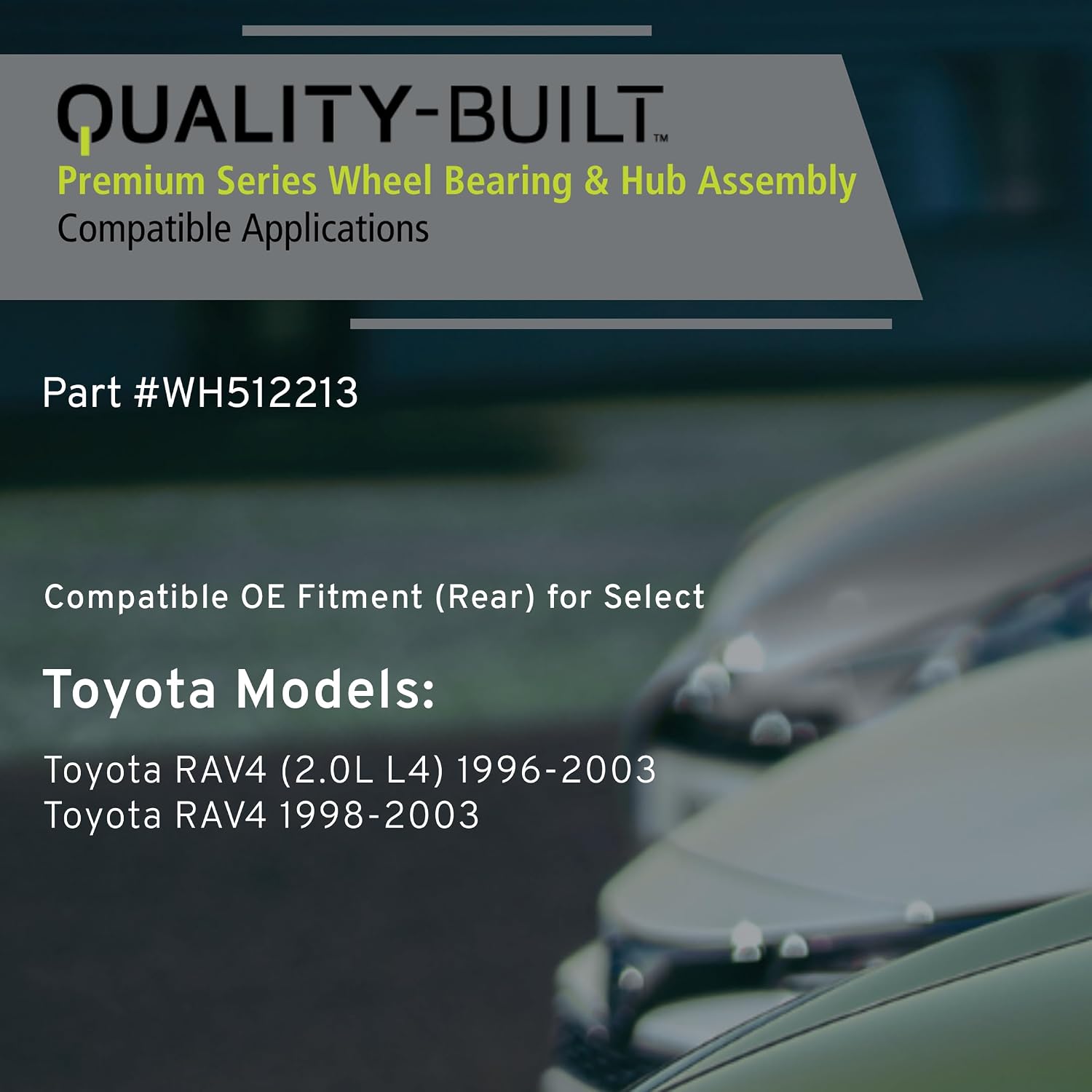 Wheel Bearing and HUB - Rear HUB Assembly