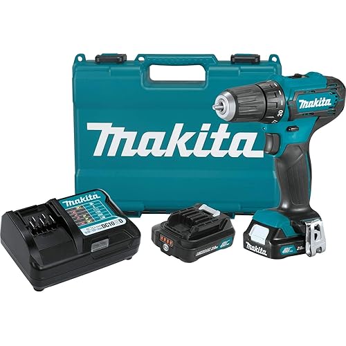 Makita FD09R1 12V max CXT® Lithium-Ion Cordless 3/8" Driver-Drill Kit (2.0Ah)