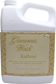 Tyler Candle Company Glamorous Wash Kathina Scent Fine Laundry Liquid Detergent - Liquid Laundry Detergent Designed for Clothing - Hand and Machine Washable - 1.89L (64Fl Oz) Container