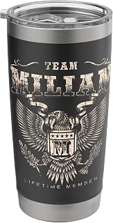 Team MILIAN Family Name Lifetime Member Stainless Steel Insulated Tumbler