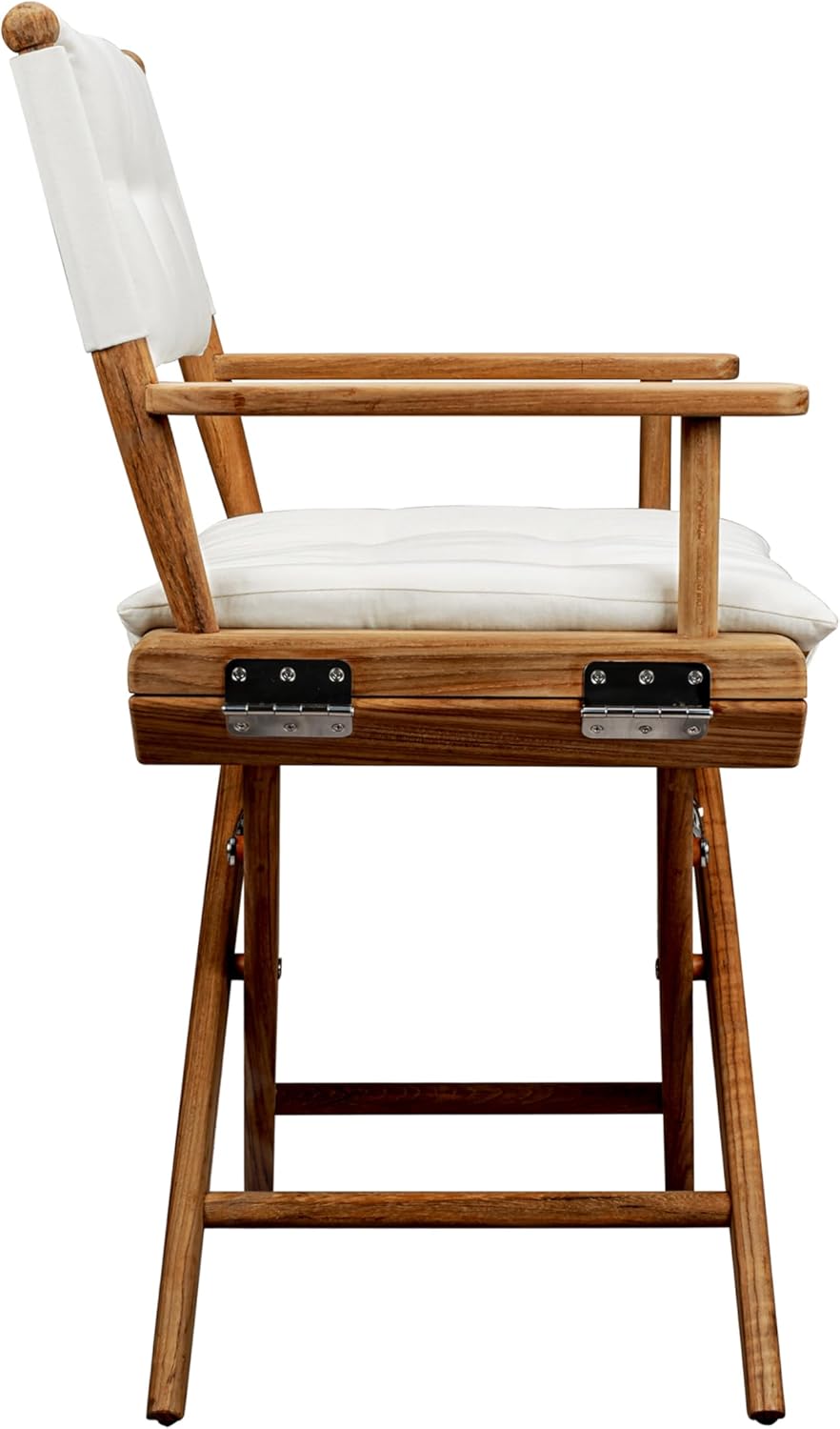 Whitecap 61043 Teak Director's Chair W/Cream Cushion 18"