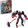LEGO Marvel Miles Morales Robotu, Örümcek Adam 2099’a Karşı 76337-6 Yaş Üzeri Kız ve Erkek Çocuklar için 2 Minifigür İçeren Yaratıcı Oyuncak Yapım Seti, Rol Yapma Oyuncağı, Hediye Fikri 135 Parça
