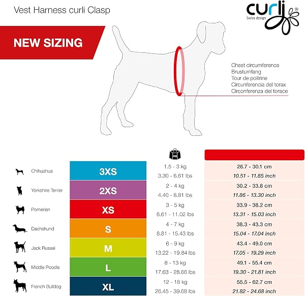 Vest Harness curli Clasp Air-Mesh Skyblue XL - 4
