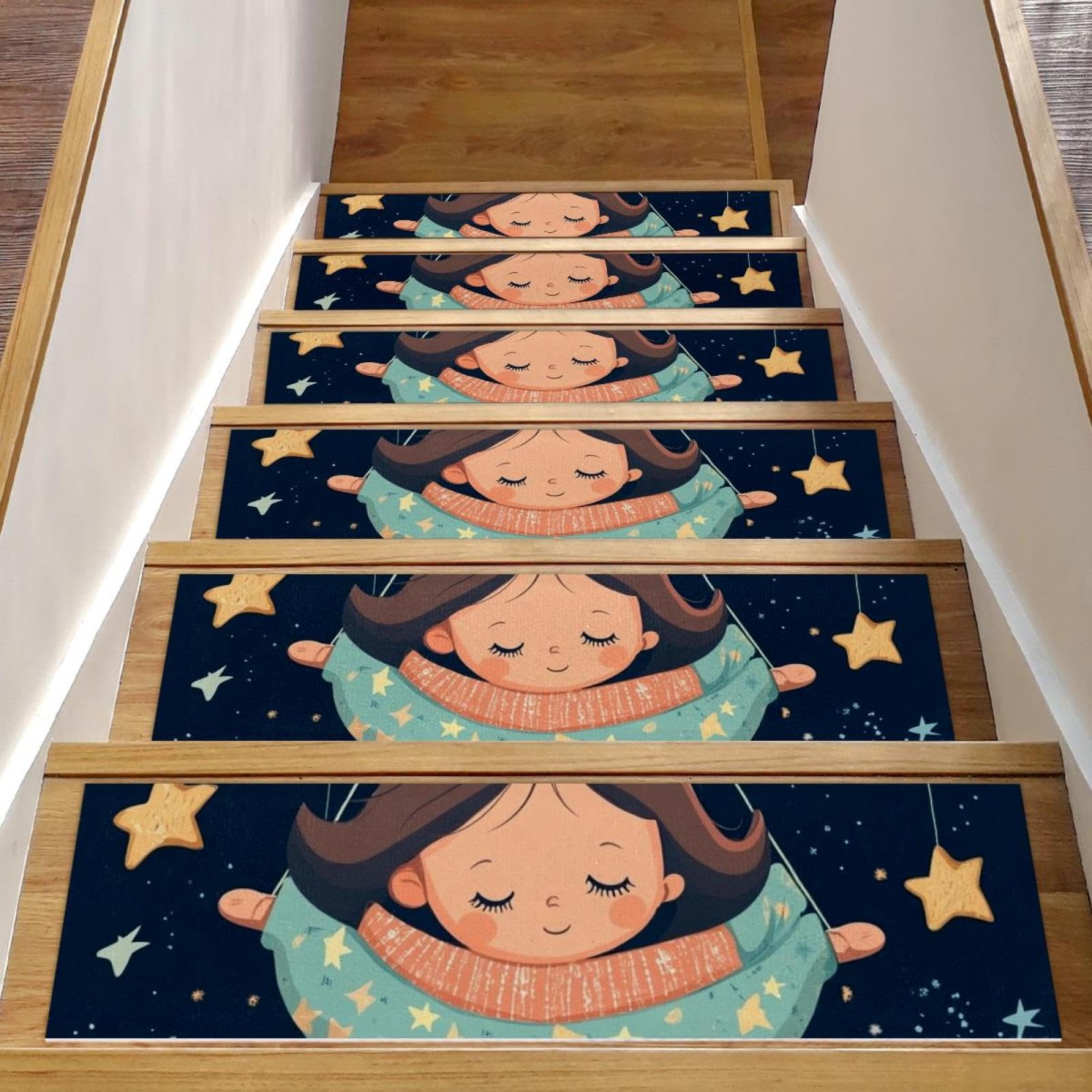 Tapis d'escalier antidérapants lavables Hello Baby pour enfants et chiens