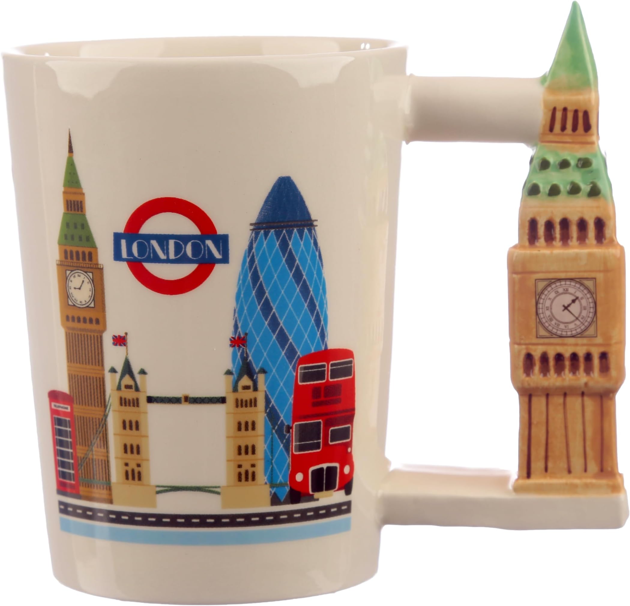 Puckator London Souvenir Big Ben Ceramic Shaped Handle Tea Coffee Mug