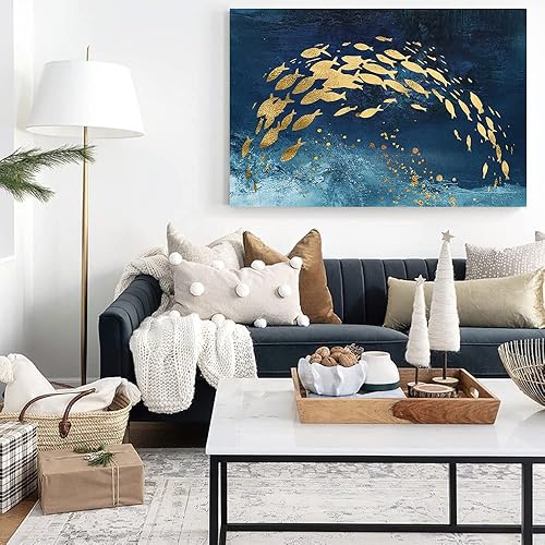 Miniatura 751 de Lienzo artístico para pared, pinturas de arte abstracto, fantasía azul, grafiti colorido sobre fondo blanco; decoración artística moderna para sala