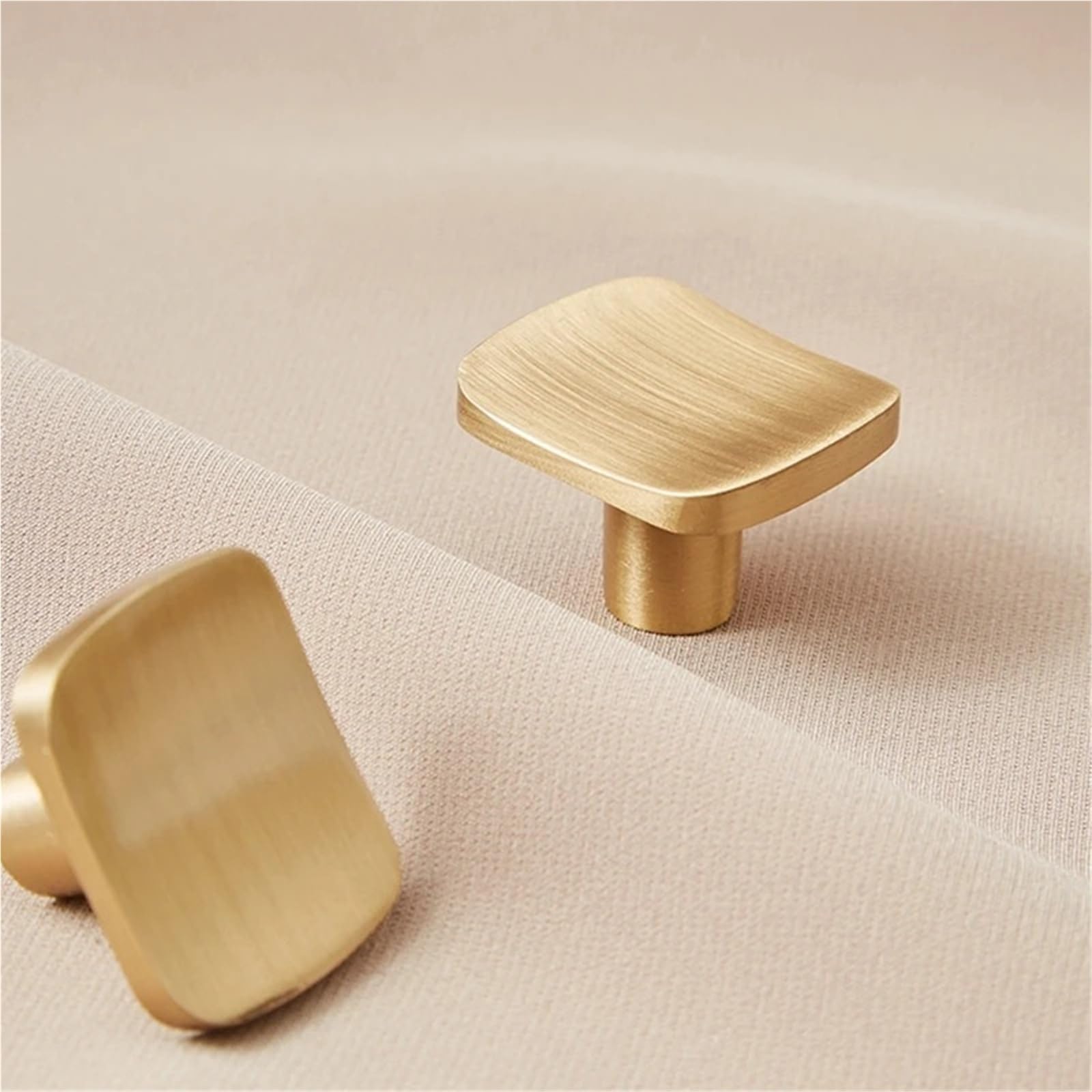 Tiradores de cocina de 32 x 22 mm, dorados, for muebles, cajones, cómodas, armarios, puertas, 1 unidad