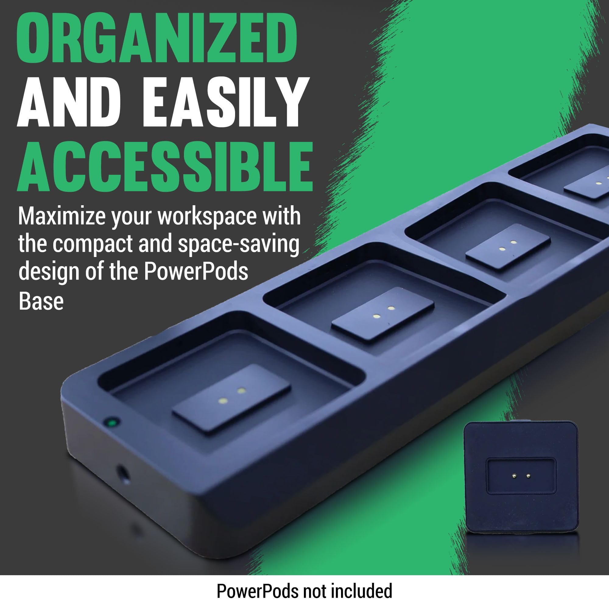 Tomb 45 Power Pods Base - Charging Base for Barber Accessories - Wireless Charging Station for Hair Clippers