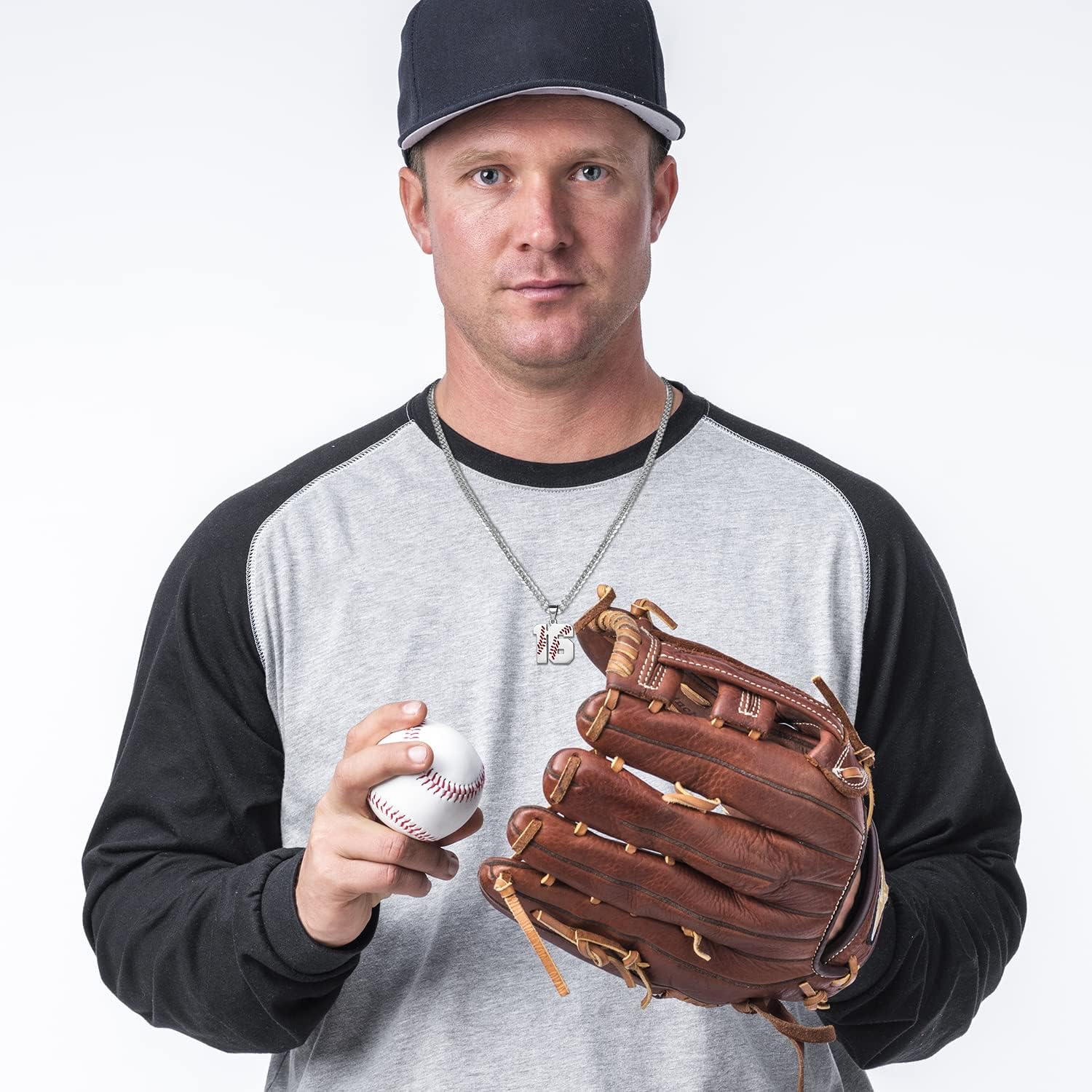 Btysun Baseball Necklaces Baseball Jersey Number 0-99 Charms Pendant Stainless Steel Necklace for Men Baseball Gifts Dad Husband Christmas Gift for Him Mens Jewelry - Image 5