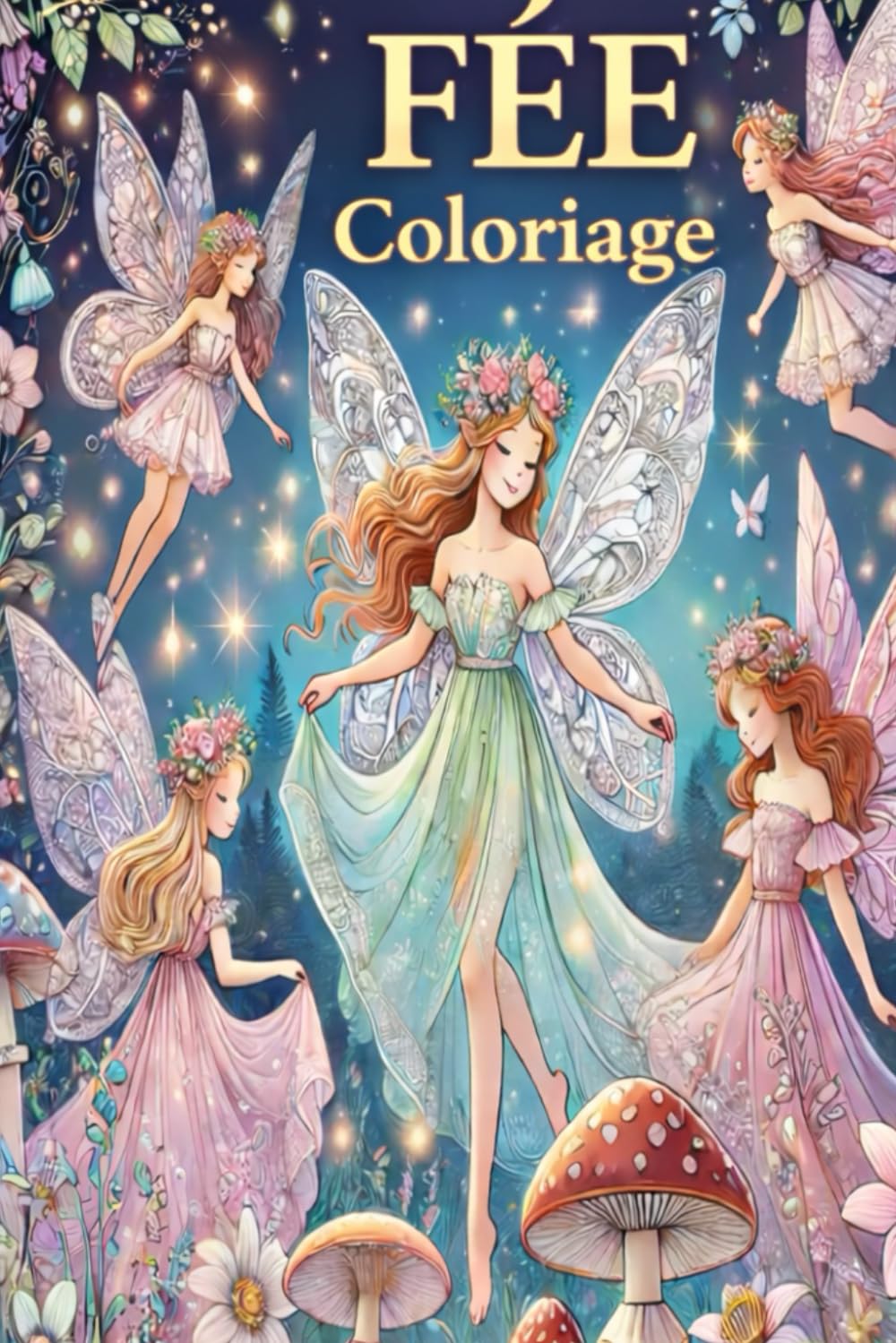 Livre de coloriage Princesse et Fée pour enfants : Mon premier grand livre avec des coloriages éducatifs simples de princesses et de fées pour garçons ... Pages de coloriage vivantes (Coloring Pages)