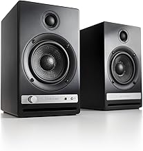 Audioengine HD4 Wireless Speaker Bluetooth | Desktop-Monitor-Lautsprecher | Home Music System aptX HD Bluetooth, 120W Verkabelt Wireless Bookshelf Stereo Speakers Pair | 24-bit DAC (Black)