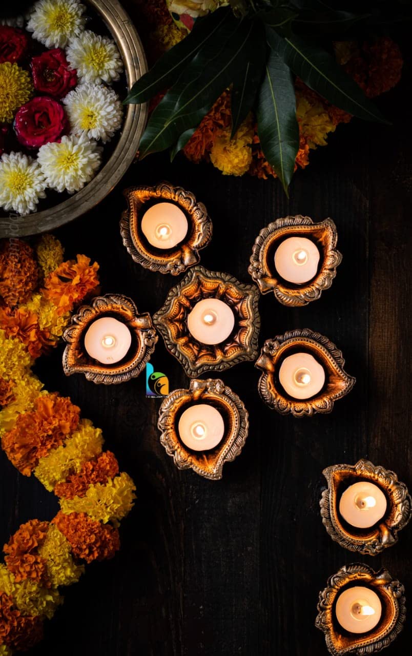 The Handicraftian Peepal Diya Set of 2 (Small) (The_D17)