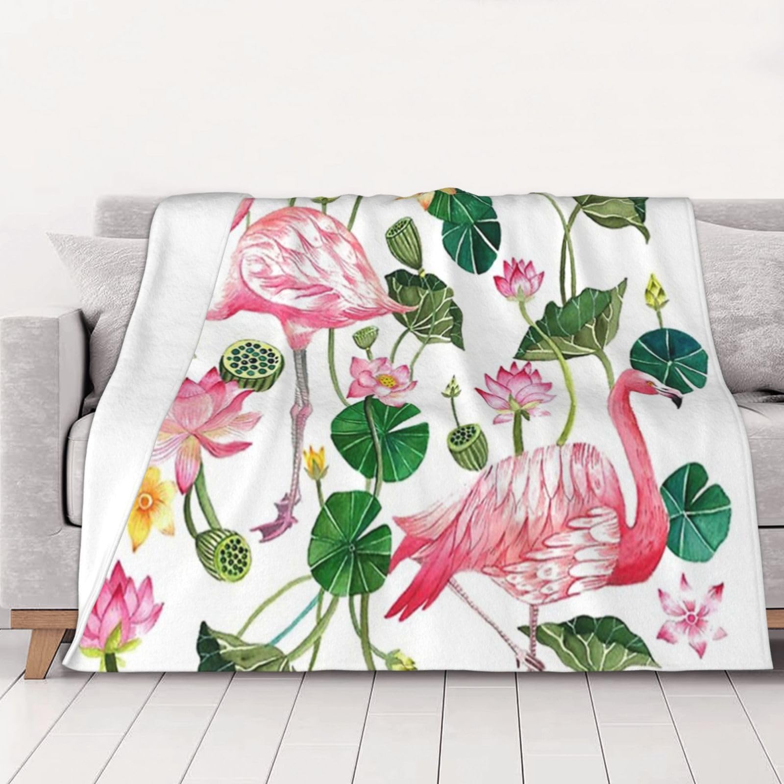Couverture flanelle flamant rose douce : le cadeau idéal pour femmes et hommes