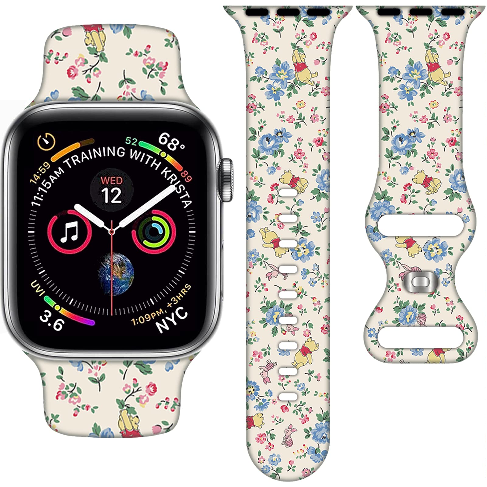 Cartoon Band Compatible with Apple Watch 38mm/40mm/41mm/42mm/44mm/45mm/46mm, Cute Bands Replacement for Apple Watch Series 10 9 8 7 6 5 4 3 SE2,
