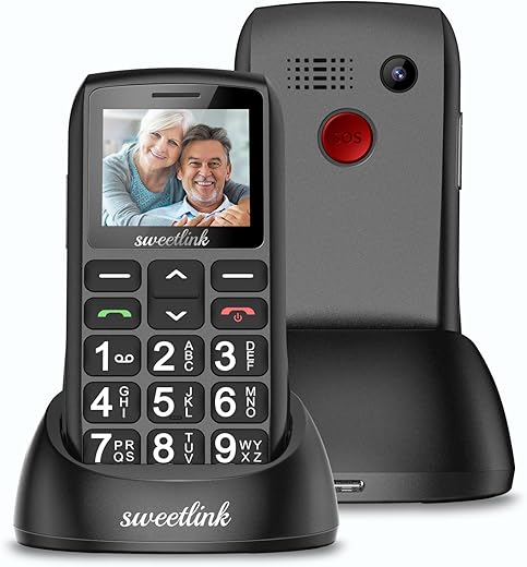 SweetLink S1 Plus Telefono Cellulare per Anziani con Tasti Grandi, 2G gsm...