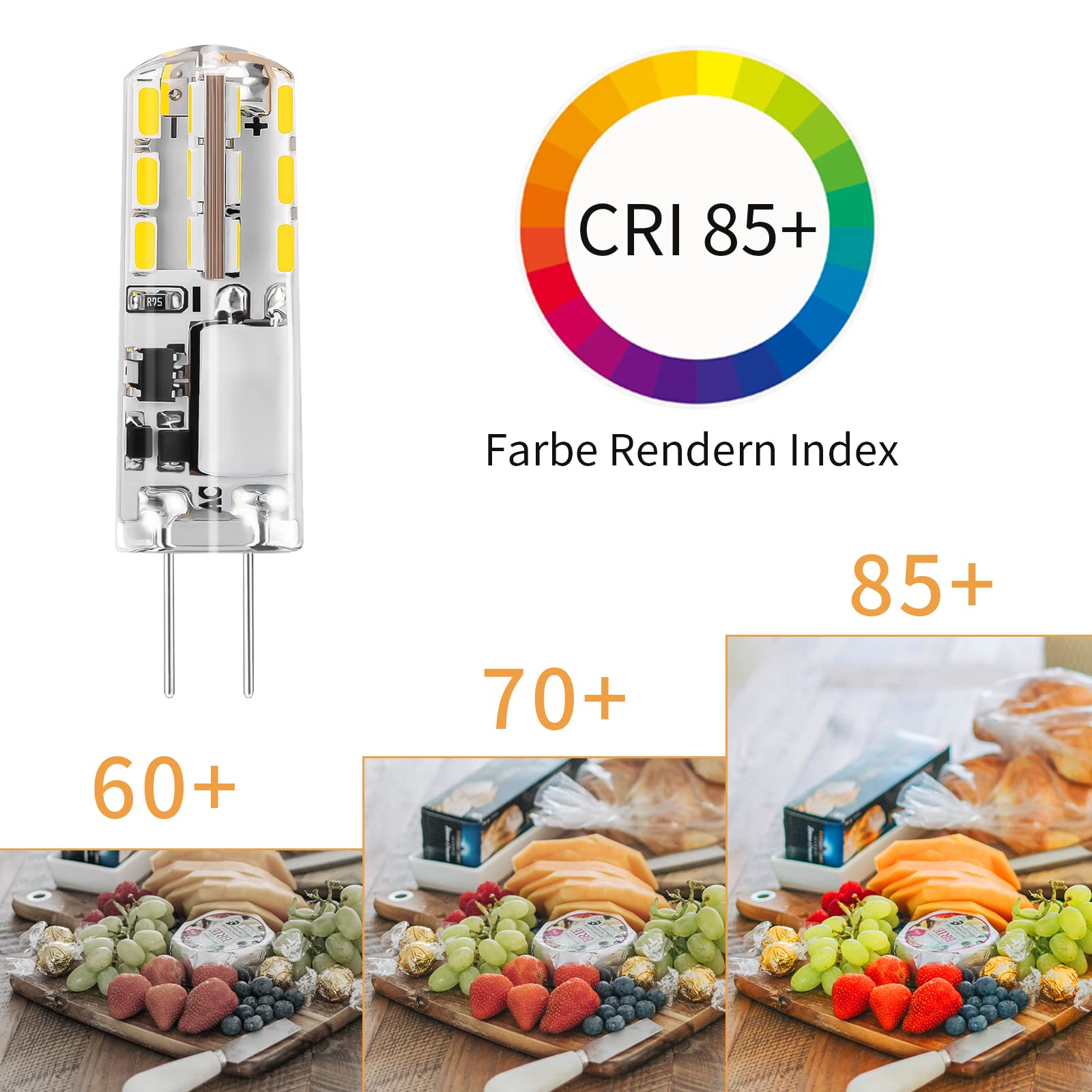 Mengjay® 10X G4 AC DC 12V Ampoule LED Lampe SMD Blanc Chaud 2.5W Remplacement Ampoule Halogène Ampoule 360° Angle De Faisceau Luz LAMPADA LED