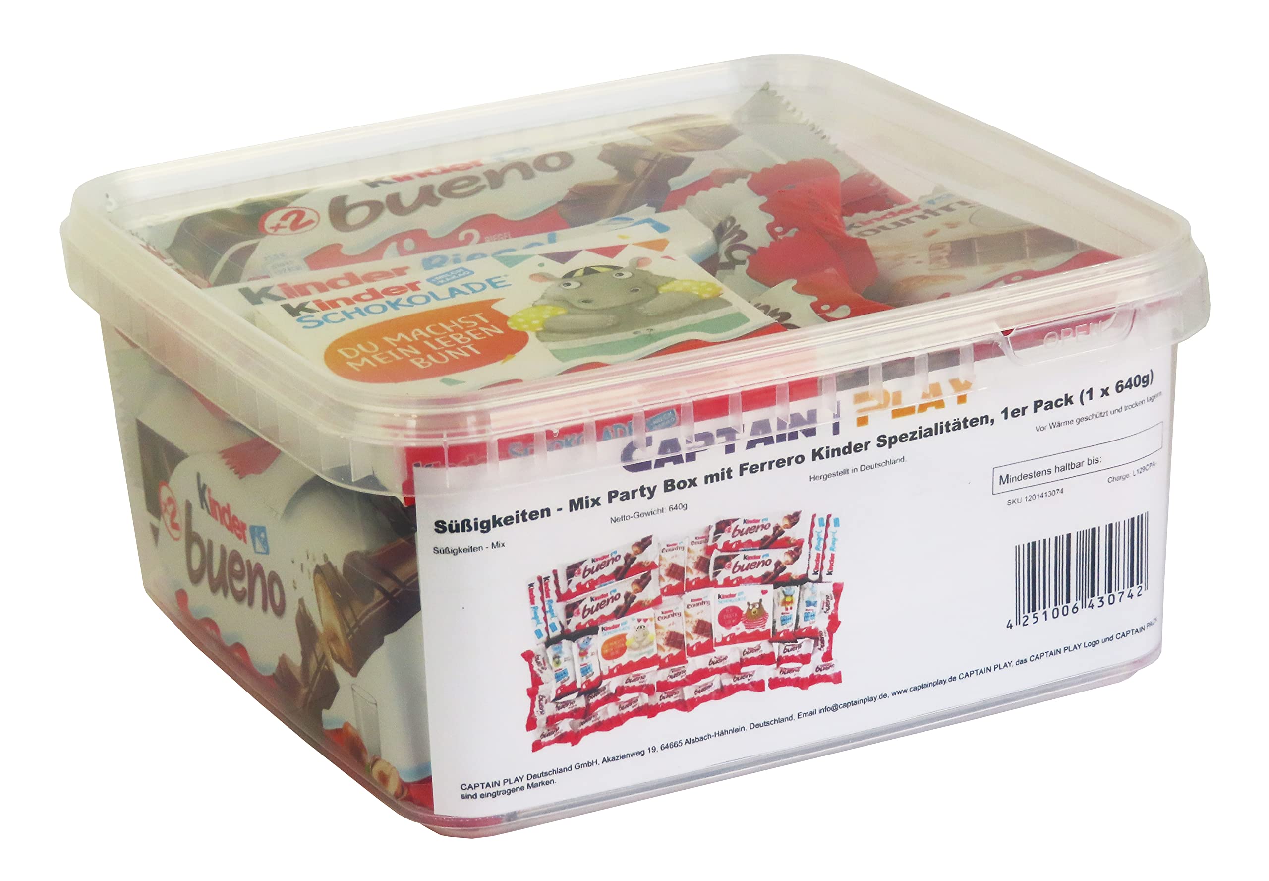 Boîte Spéciale avec Ferrero Kinder Spécialités 640g