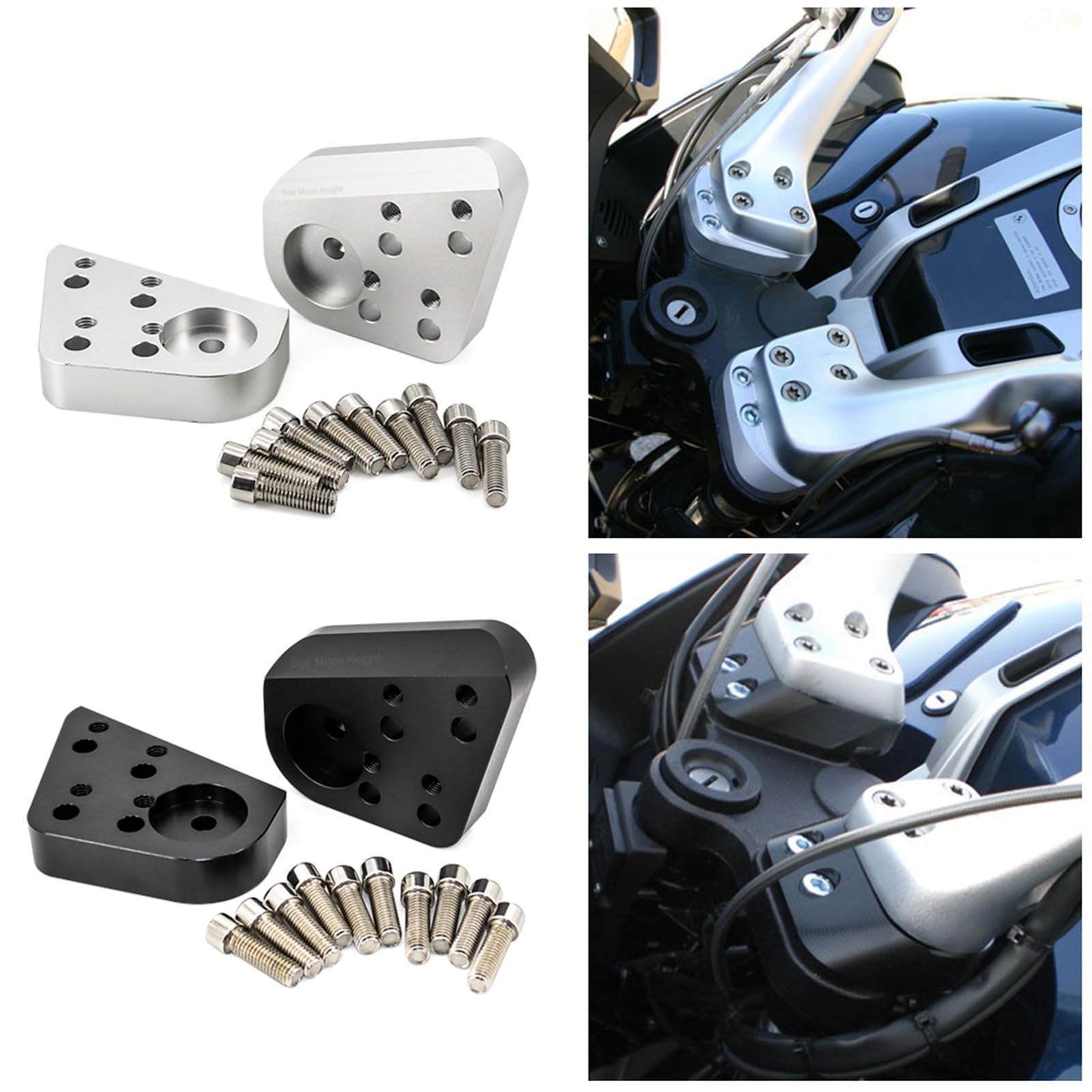 Motorfiets stuurverhogers Voor BMW Voor R1100RT Voor R1150RT Voor R1200RT R1100 RT R1150 RT R1200 RT Motorfiets Voorste Stuur Handvat Riser Kit Stuurverhogers