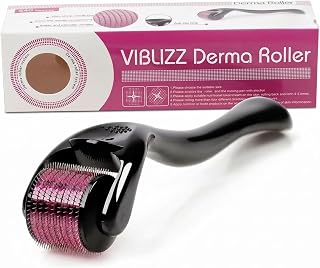 Derma Roller for Hair & Beard Growth – 540 Titanium Micro Needles for Hair Regrowth, Beard Growth, Acne Scar Reduction & S... Price In India