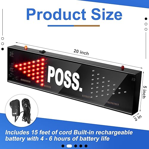 Miniatura 3 de Indicador LED de posesión de baloncesto Operación de interruptor de palanca de flecha para práctica de Scrimmage de la liga de baloncesto o equipo