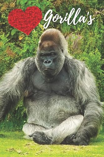 Gorilla Notebook: cute gorillas gift for children that love animals and monkeys (blank lined notebook) best for writing notes stories and ideas for ... / notepad for kids / gorilla journal