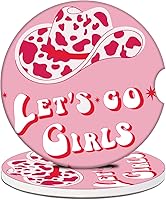 Vista 27 de Posavasos para Portavasos de Automóvil – Posavasos de cerámica absorbente con estampado de leopardo, posavasos de automóvil para portavasos