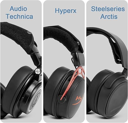 Miniatura 4 de GVOEARS Almohadillas de repuesto para HyperX CloudAlpha, Audio Technica M50XM40X, Turtle Beach Stealth, almohadillas para los oídos también se