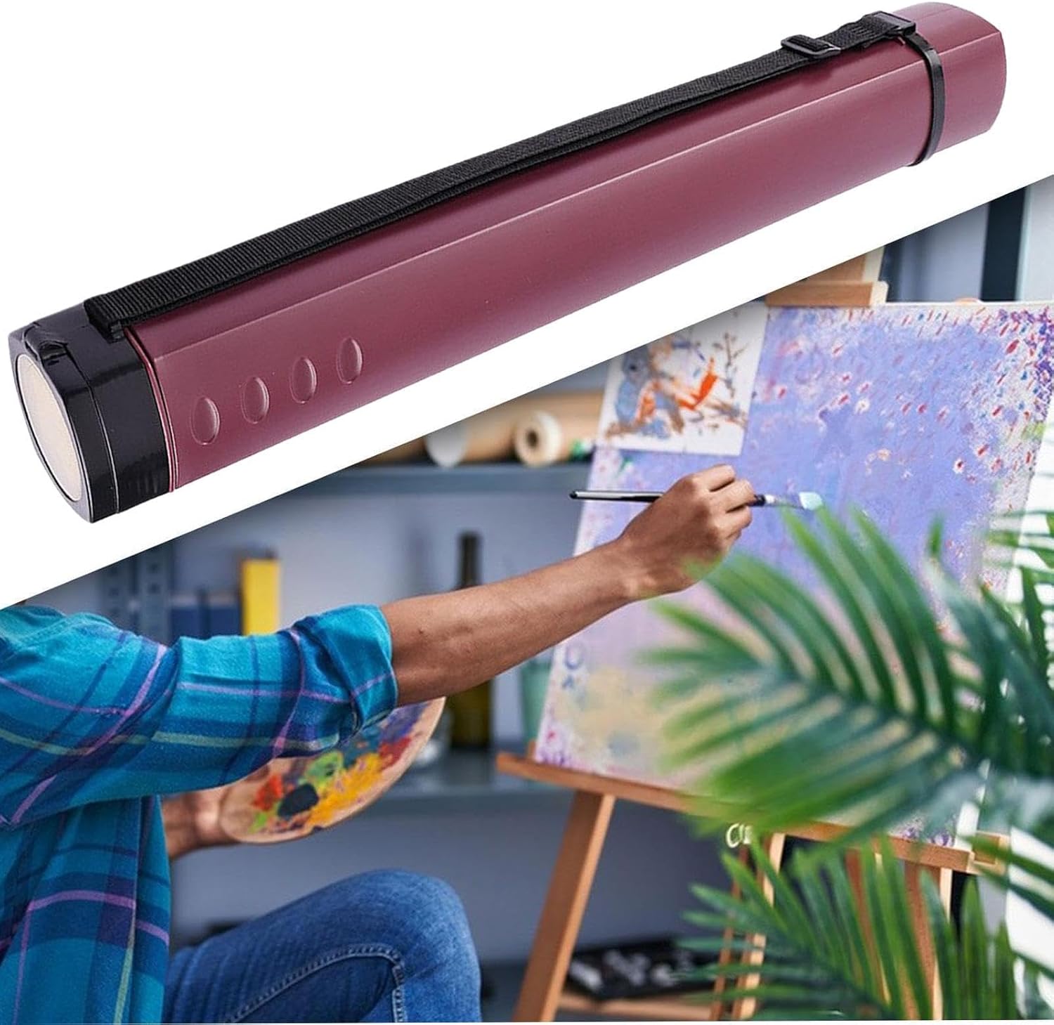 Poster Tube 24 Inches Portable Storage Tube Poster Tubes Blueprint Storage