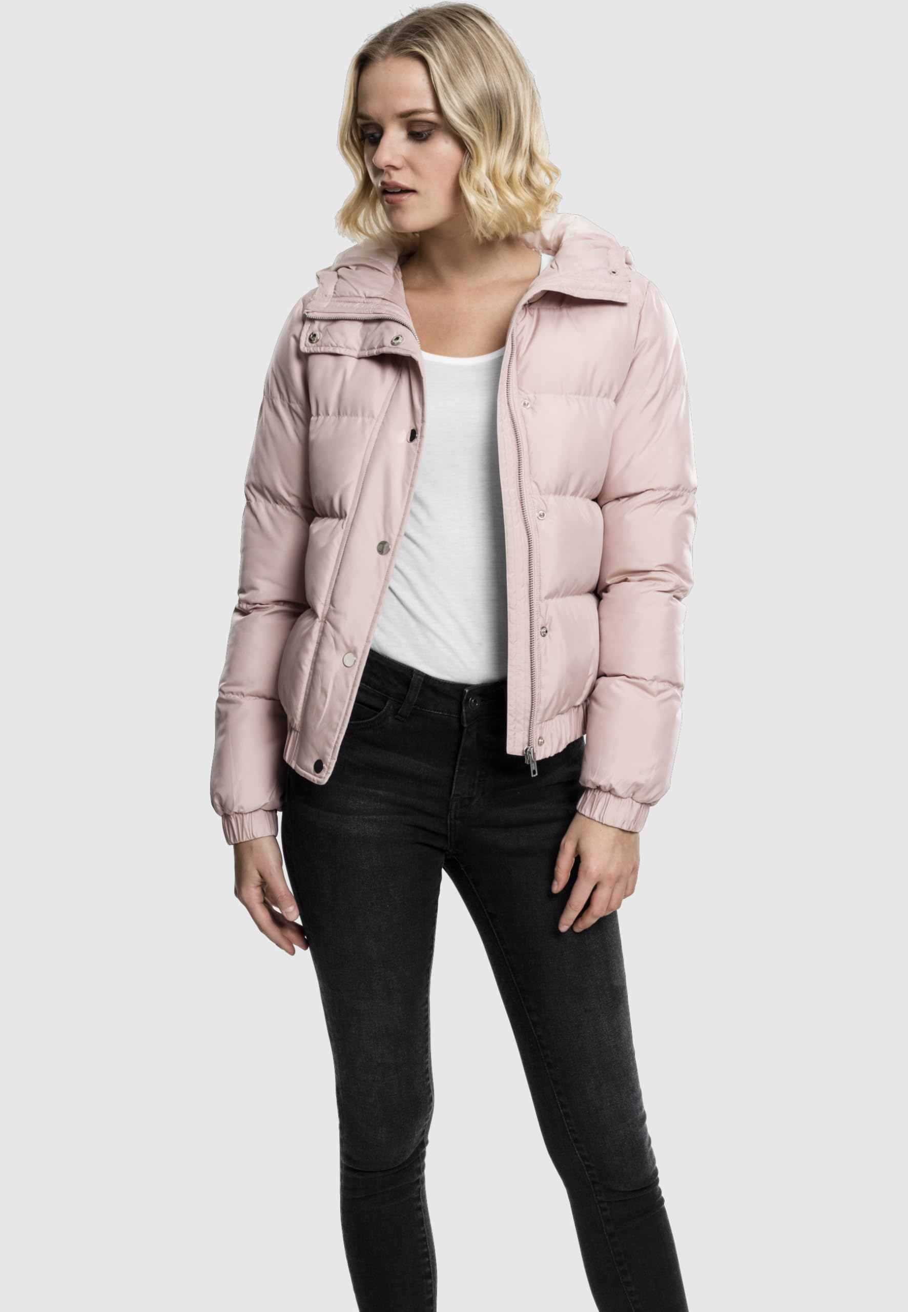 Urban Classics Damen Ladies Hooded Puffer Jacket