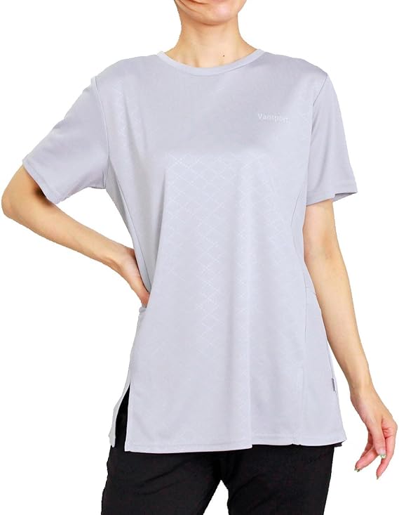 Amazon チュニック 半袖 Vansports バンスポーツ エンボス切替チュニック スポーツウエア レディース 再帰反射 吸汗速乾 キレイシルエット ロゴプリント 無地 水玉 メッシュ 腰回り M L Ll 3l 4l パープル ネイビー ライトグレー クロ 夏 Tシャツ カットソー 通販 Amazon チュニック 半袖 Vansports バンスポーツ エンボス切替チュニック スポーツウエア レディース 再帰反射 吸汗速乾 キレイシルエット ロゴプリント 無地 水玉 メッシュ 腰回り M L Ll 3l 4l パープル ネイビー ライトグレー クロ 夏 Tシャツ カットソー 通販