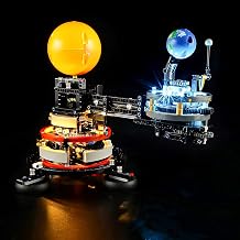 LED Light Kit Lego Technic Planet Earth Moon Orbital Set Compatible with Lego 42179 Light Up Toy 1 Piece for Ages 15+