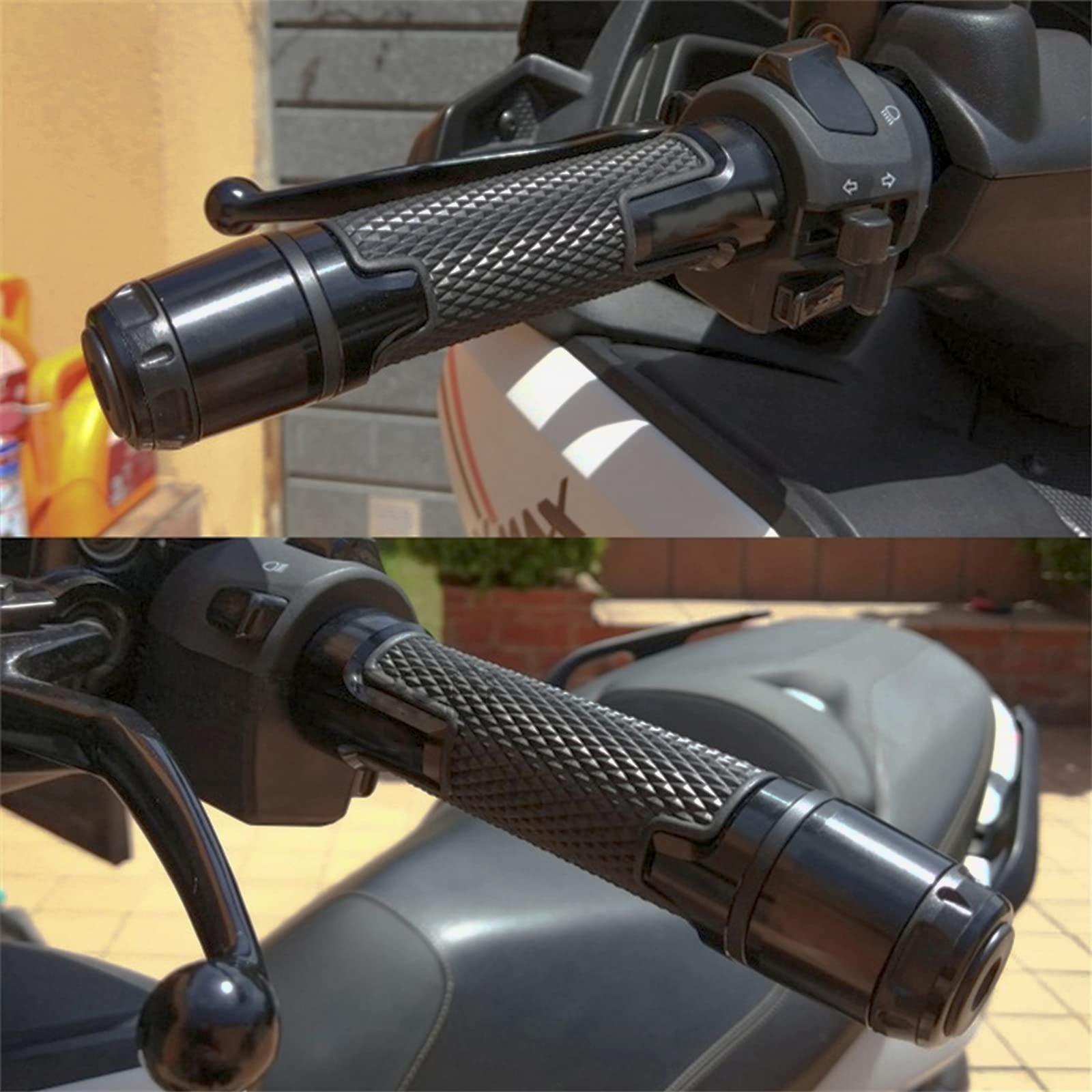 Tappi Manubrio Moto YZF Rosso - Contrappesi In Alluminio Per Yamaha R1/R3/R6 - Foto 3