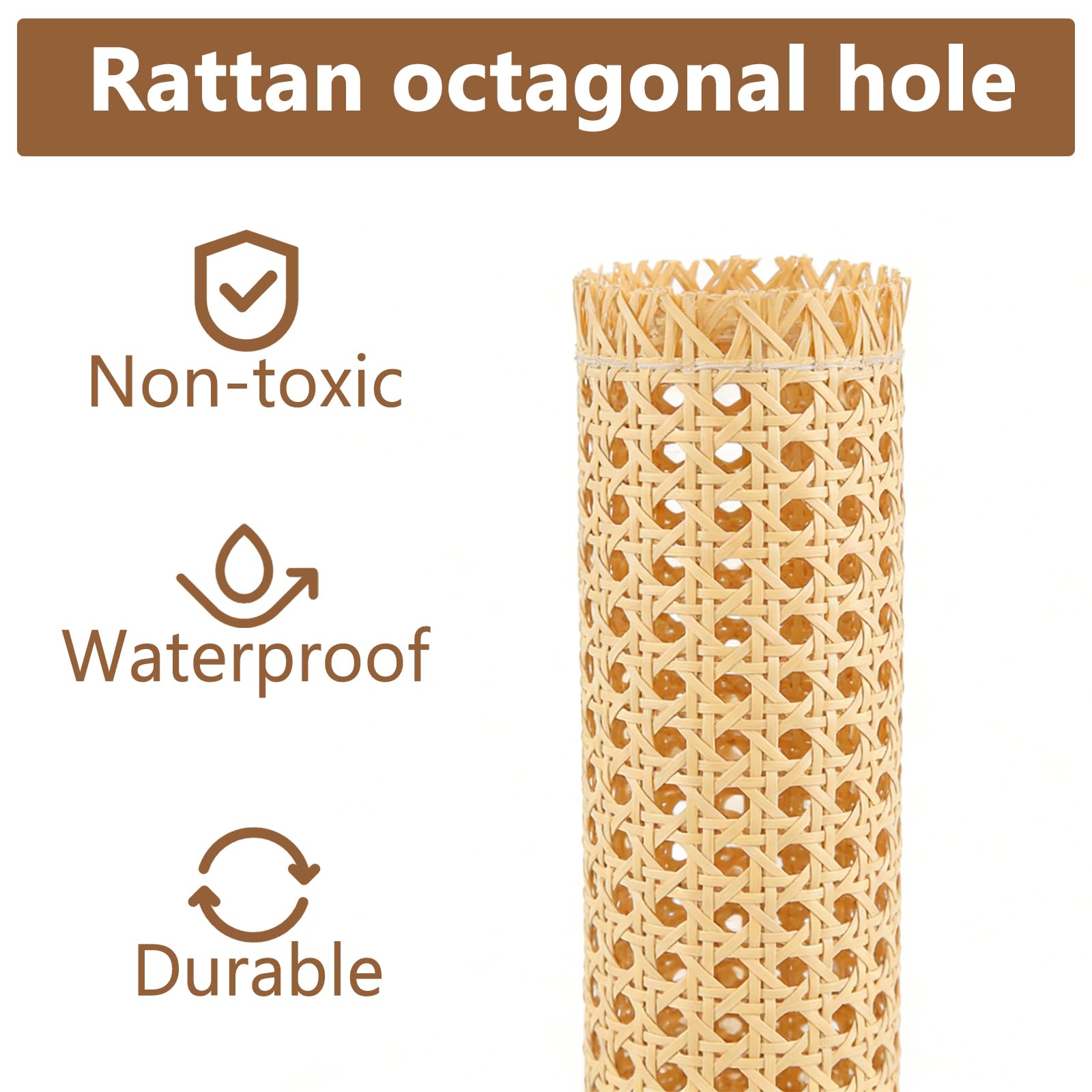 Wiener geflecht meterware，PE Rattan meterware schimmelresistent und wasserabweisend，Rattan geflecht Stühle, Schränke, Kleiderschränke, Katzenhäuser, Sitzpolster