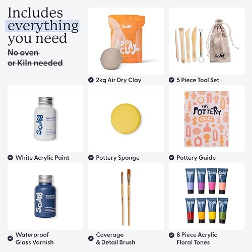 Miniatura 2 de Sculpd Kit de cerámica brillante con tonos florales