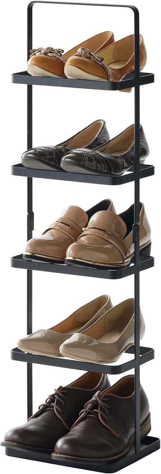 YAMAZAKI home Tower Shoe Rack, Tall, Black Amazon.ca Home