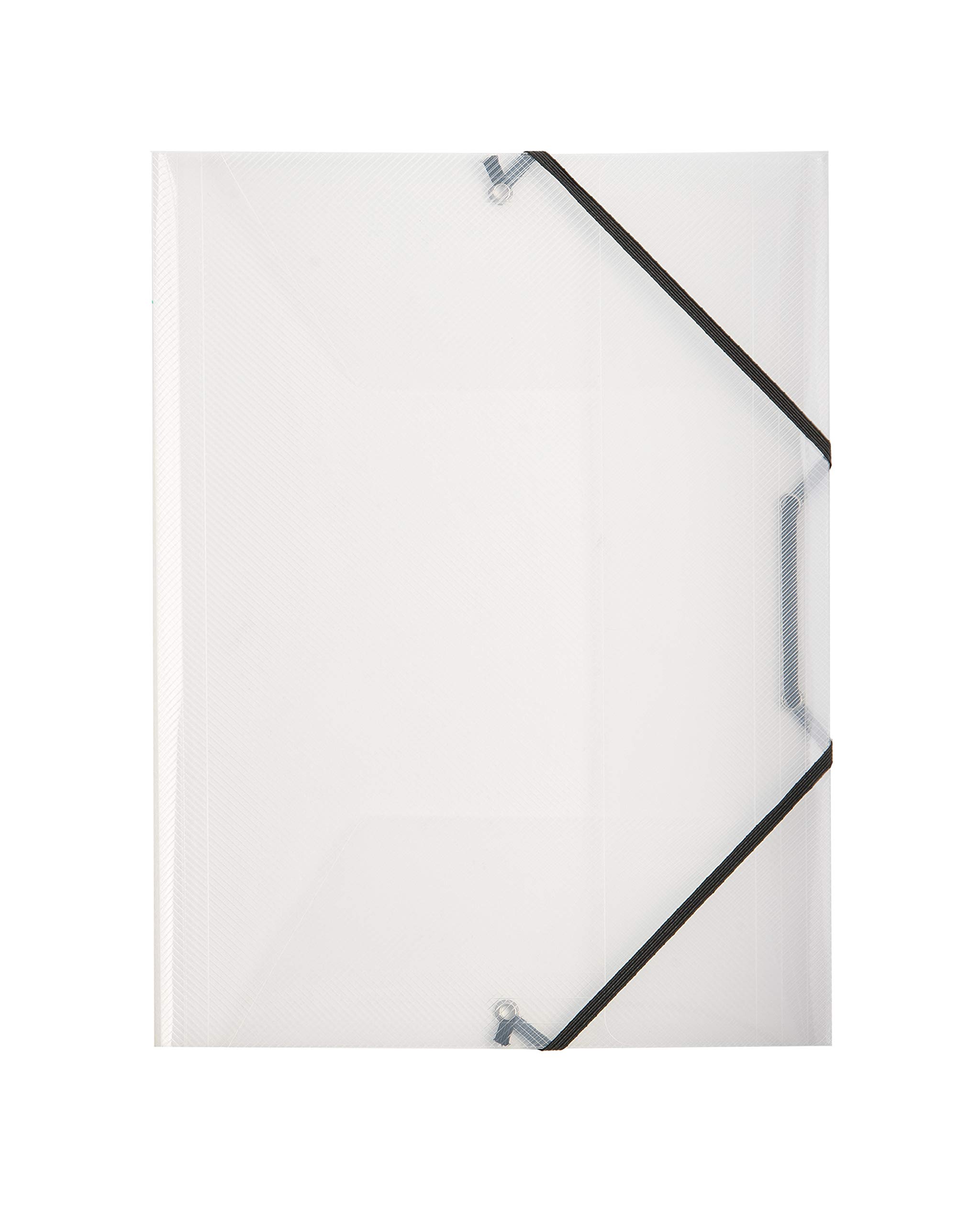 Favorit Lumina 400116645 Folder with 3 Flaps and Elastic Band 22 x 30 cm Spine 0-3 Transparent