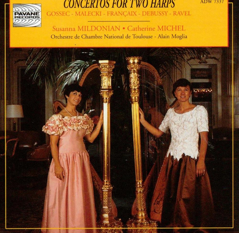 Concertos for Two Harps. Mildonian/Michel/O.C.Toulouse/Moglia