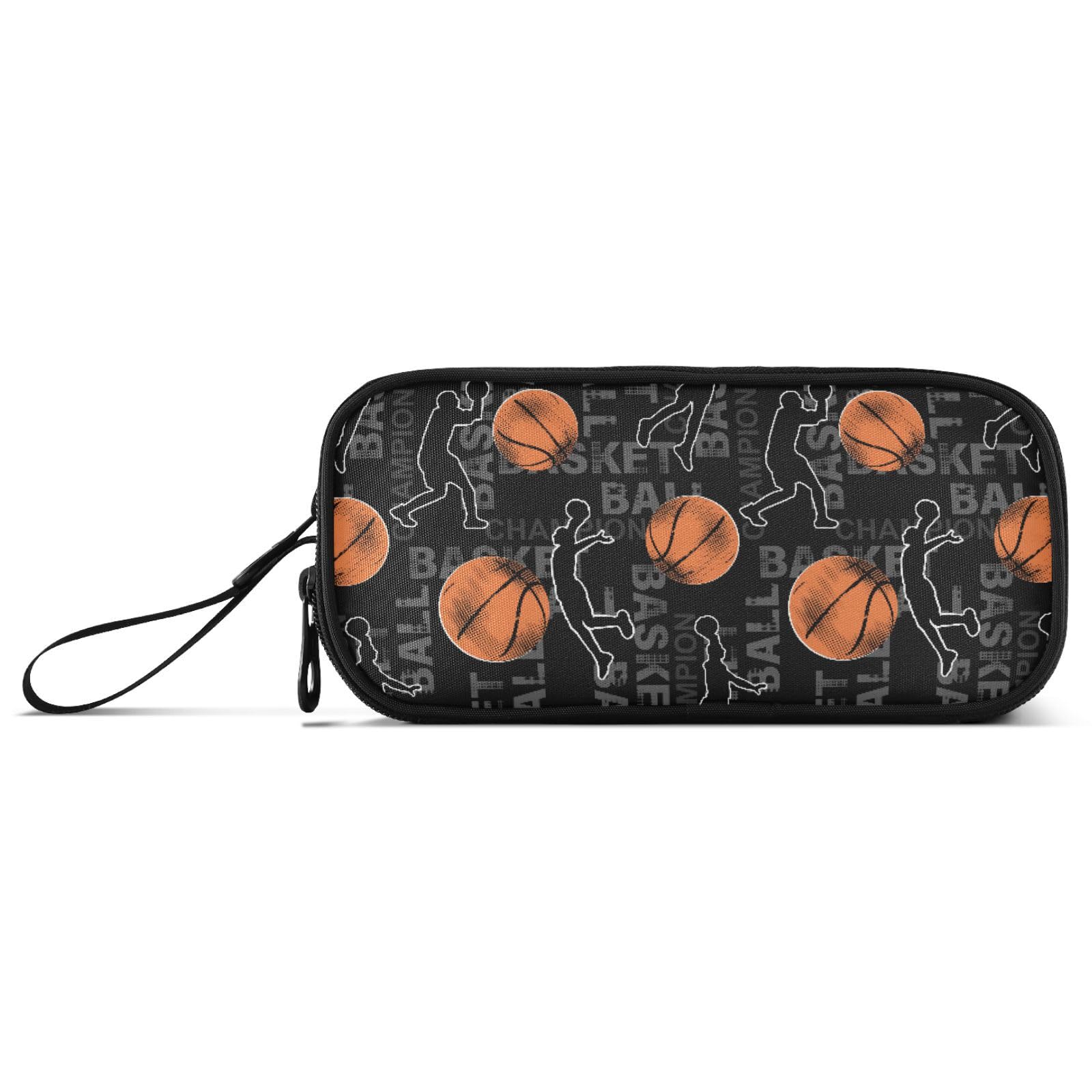 ISAOA Big Capacity Pencil Cases Basketball Pouch Bag Large Pen Bag Stationery Bag for Girls Boys Adults Student - Image 2
