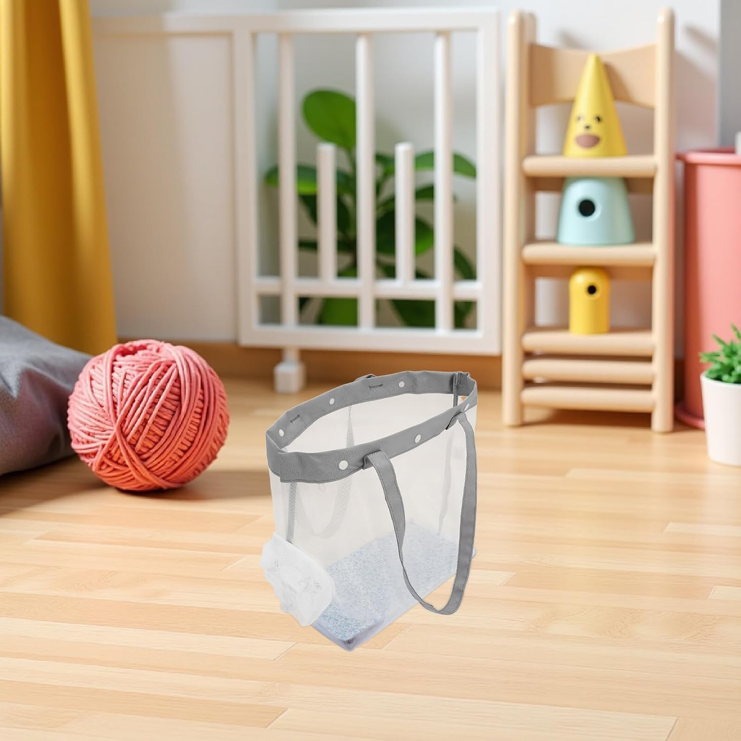 BESPORTBLE Portable Breathable See-Through Mesh Cat Carrier Tote Bag 35x32x18cm for Outdoor Travel Vet Visits and Short Trips