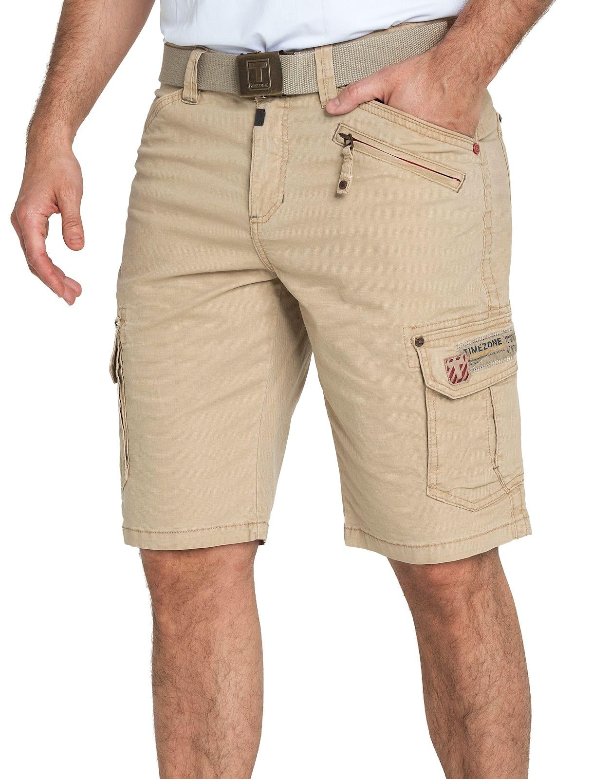 Timezone Herren Cargo Bermuda Shorts Regular RYKERTZ Short Mid Waist Regular Fit