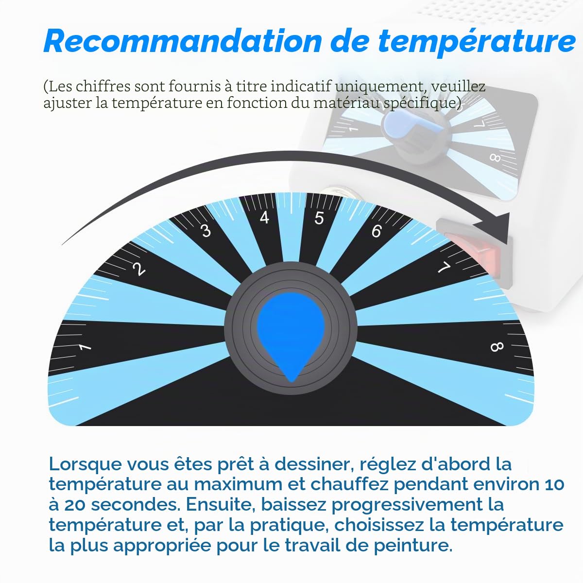 Kit de Pyrogravure au Bois, 60W Machine à Pyrogravure avec 30 Têtes de Stylo, 100-800°C Température Réglable Woodburner avec Station de Fer à Souder à Chauffage Rapide