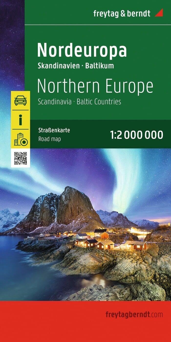 F&B Noord-Europa - Scandinavië: Skandinavien - Baltikum, Innenstadtpläne: Wegenkaart Schaal 1 : 2.000.000 (F&B Wegenkaarten)