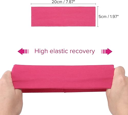 Miniatura 2 de 6 bandas elásticas elásticas de algodón para mujeres y niñas, adecuado para yoga, pilates, correr, ciclismo