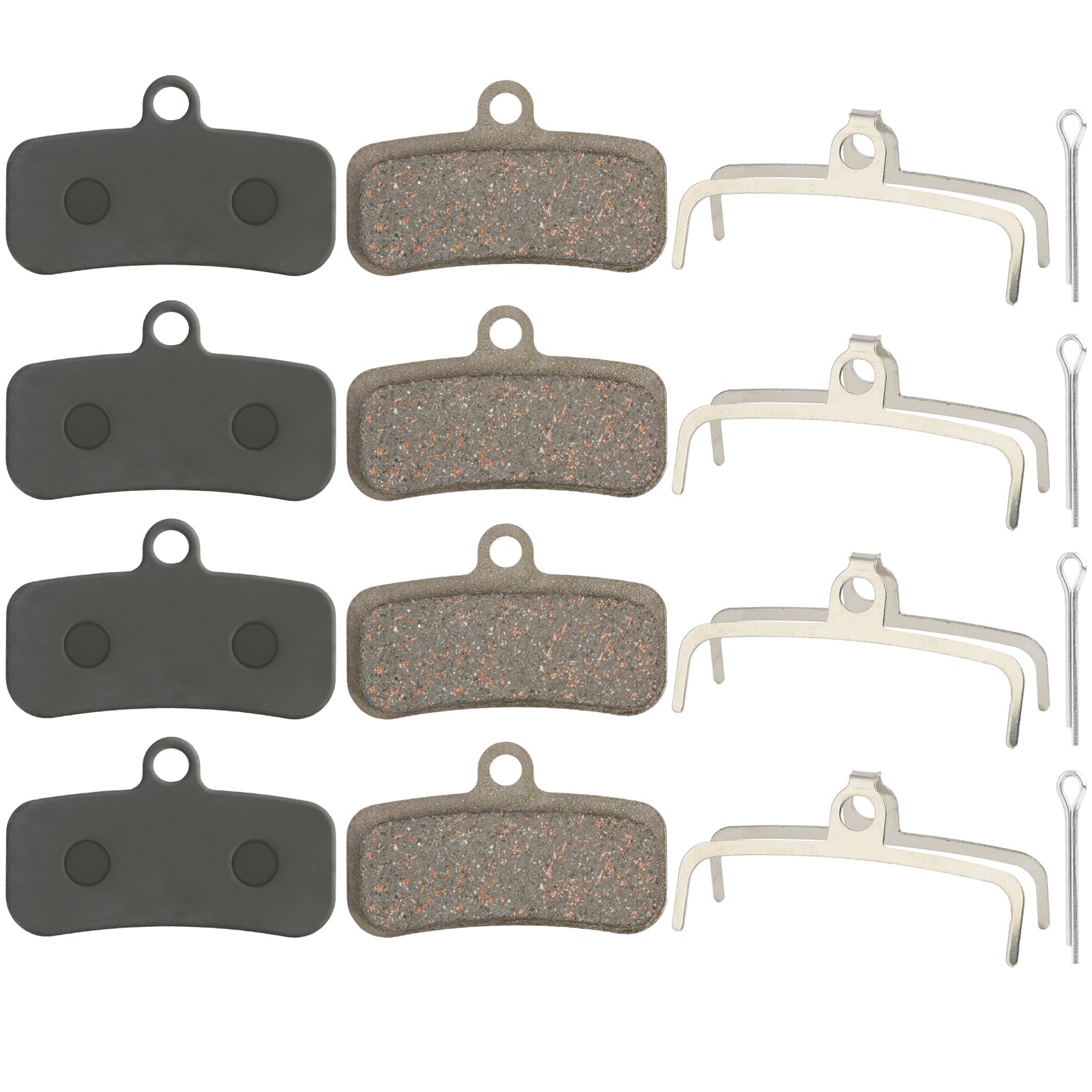 4 Paia di Pastiglie Freni Performance Pastiglie Freni a Disco per Bicicletta Compatibili con Shimano D02S D03S Saint BR-MT420 SLX M8120 M7120 M6120 M8020 M820 M810 M640 MT520 MT420 TAIWAN QUADIEM
