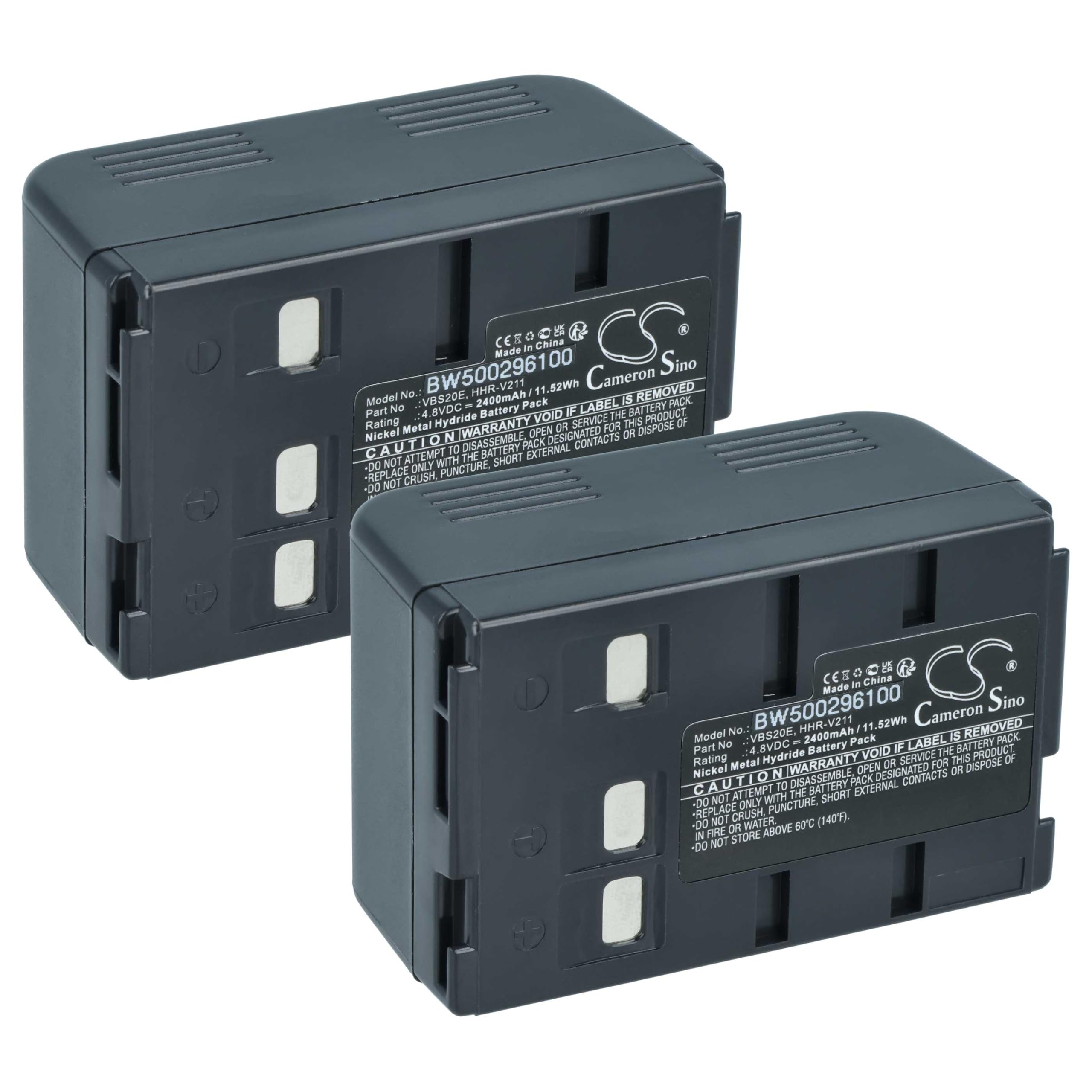 vhbw 2 x akumulator kompatybilny z Panasonic NV-S65E NV-S85 NV-S70 NV-S88E