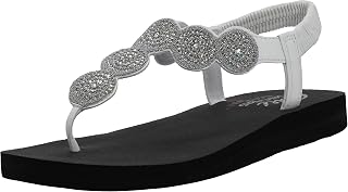 Skechers Meditation Stars Sparkle Circular Rhinestone Slingback