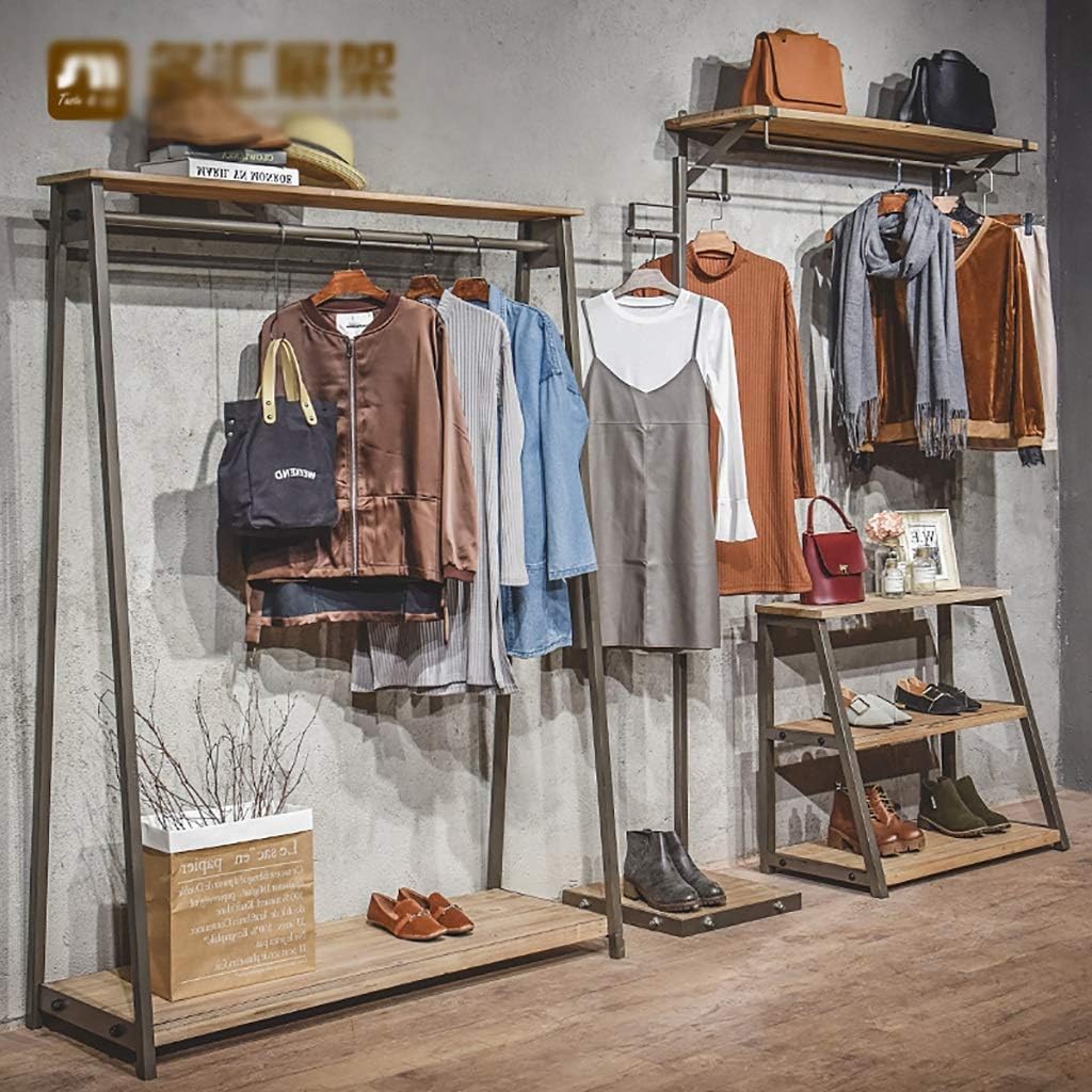 美品アイアンハンガーラック アイアン レトロな洋服掛け アイアン 洋服 